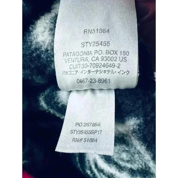 Patagonia Synchilla Fleece Rare Fish Ikat Print Pullover Women’s Size M - Picture 8 of 8